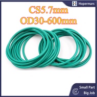 CS5.7mm OD30-600mm Green Gasket Getah Green O-Ring Car Air Cond Washer Set Rubber Grommet Nitrile Ru