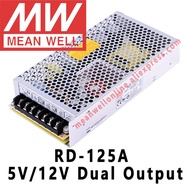 Mean Well RD-125A 130.9W 5V/12V Dual Output Switching Power Supply meanwell AC/DC 7.7A