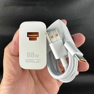 HUAWEI Mate60 P60 Pro P60 Art 88W Super Fast Charger USB A/C PD US Power Adapter +6A Type C Cable Fo