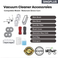 Roborock Qrevo Curv & Edge Vacuum Cleaner Accessories | Full Set: Filter, Mop Pad, Side & Main Brush