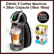 🐼[NESCAFE] Dolce Gusto New Genio 2 Automatic Coffee Machine +2Box Capsule _Black / Home Appliances, Small Kitchen Appliances, Coffee Machines