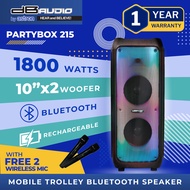 dB AUDIO by Astron PARTYBOX-1044 Mobile Trolley Bluetooth Speaker | Rechargeable Speaker | 1800 watt