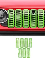 Savadicar Front Grill Inserts with Camera Slot for 2024+ Jeep Wrangler JL JLU 4XE & Gladiator - Elev