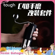 Stubborn Coffee c40 Hand Grinder German Commander Comandante Modified Stainless Steel Grip Powder Ja