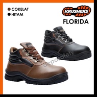 KRUSHERS Florida Black Brown Safety Shoes - Florida Black Brown Safety Shoes