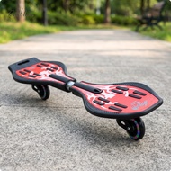 Baoblaze Maneuverable Wave Board with Flashing Wheels Twistable Two-Wheeled Snake Board Anti-Slip Co