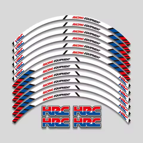 17inch Motorcycle Accessories Rim Wheel Sticker Reflective Decals For Honda HRC REPSOL CBR250 RR CBR