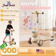 Capybara Children's Scooter Skuter Budak Music Colurful Light Scooter for Kid Skuter Kanak-Kanak Sku