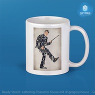 Mug Cup Design Lettering Character house md dr gregory house