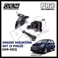 AMT PERODUA AXIA 1.0 2014-2018 (1KR-DE2) AUTO MANUAL ENGINE MOUNTING SET [3 PIECE]