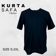 Almas SAFA Men's KURTA Short Sleeve 3 Buttons