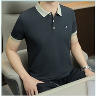 Men's Polo Shirt Shirt Summer Men's Polo Shirt Lapel Short-Sleeved T-Shirt Business Polo Embroidered Breathable Shirt Loose Large Size Men's Fashion