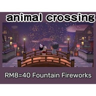 Animal crossing: FOUNTAIN FIREWORKS NEW UPDATE 1.4 AUGUST