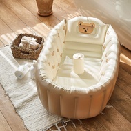 Ins Korea Baby Bathtub Baby Bear Inflatable Bathtub Portable Foldable Children's Swimming Pool