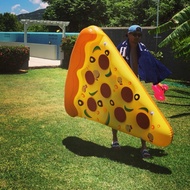 BOBBI-พิซซ่าสระว่ายน้ำวงกลมยักษ์พองว่ายน้ำวงกลม 180 ซม. สำหรับผู้ใหญ่ Boia Piscina Inflatable Futon