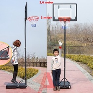 Ring basket portable 3 meter / tiang basket plus papan pantul / ring basket plus tiang