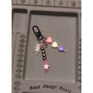 keychain name, beads diy, loket kunci, bracelet name