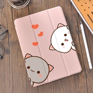 Cartoon Cats for iPad Case 10.2 8th 2020 Air 4 Cute Pencil Holder 7th 12.9 Pro 11 2018 Mini 5 Cover