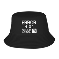 Creative Computer Not Found 404 Error Custom Design Bucket Hat