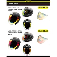GIVI M30. 2 HELMET SIANG MALAM VISOR GMA RED GOLD LC135 Y15ZR SOLARIZ AVANTIZ Y125ZR R15 FZ150I RS15