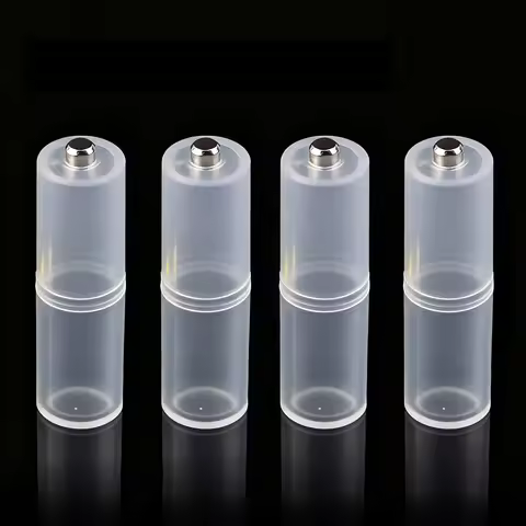 4X AAA R03 to AA LR6 Plastic Box Universal Battery Adapter Convertor Size Insulated Anti-Leakage Cas