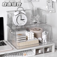 Transparent Transparent Desktop File Storage Rack Bookshelf Book Desk Shelf Office Acrylic a4 Paper 