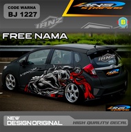 STIKER MOBIL HONDA JAZZ / DECAL STICKER TOYOTA YARIS / VARIASI STIKER DECAL MOBIL AGYA / STIKER MOBI
