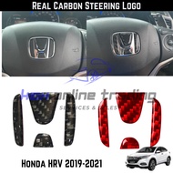 Honda HRV Vezel 2016-2021 Real Carbon Fiber Steering Logo