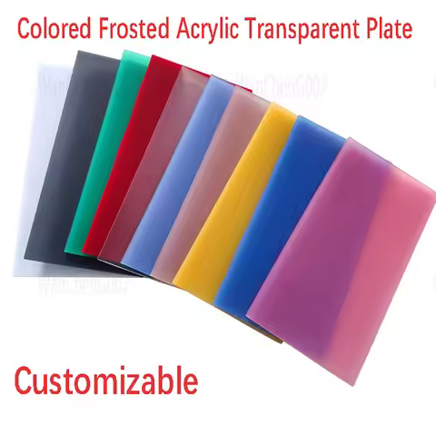 Frosted Translucent Acrylic Plate, Plexiglas Plate, Frosted LED Lampshade Diffusion Board Zero Cut