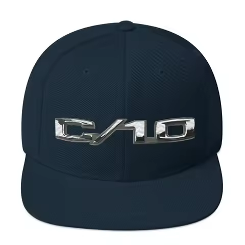 1972 Chevy C10 Emblem Custom 10 Pickup Truck Snapback Hat Adjustable snap Back