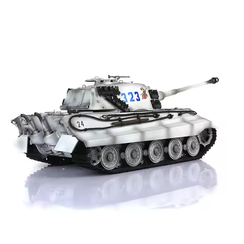 1/16 HENG LONG 7.0 Customized King Tiger RC Tank 3888A Barrel Recoil Track Wheels TH17557-SMT4