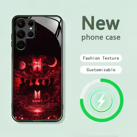 Cool Bulletproof Bts BOYS Phone Case For Samsung S26 S25 S24 S23 S22 S21 S20 Plus Ultra Note20 Glass