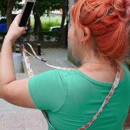 側背手機掛繩 Crossbody Phone Strap - 老磁磚　禮物推薦