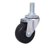 2" Inch Rubber Trolley Wheels with Live Thread