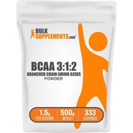 BulkSupplements.com BCAA 3:1:2 Powder - BCAA Supplements, Branched Chain Amino Acids Powder - Unflav