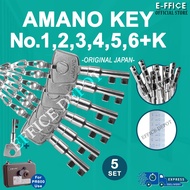 Effice Depot - ~7 KEYS=RM98~ AMANO KEY No.1,2,3,4,5,6,K for Amano Kunci PR-600 123456K Amano Station