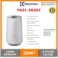 Electrolux Flow A3 Air Purifier FA31-202GY with 4 stage filter for 26m² room coverage (FA31202GY)
