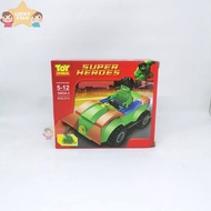 Block Lego Superhero Hulk Super Heroes Character With Car Figure 1pcs 5003A