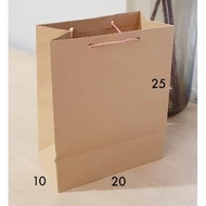 Popular) Paper Bag Paperbag Plain Brown Paper Bag Kraft Goodie Bag