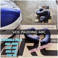 L & XXL ARC HELMET ARC RITZ CHEEK PAD / SIDE PADDING / SPONGE PADDING ARC RITZ