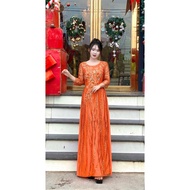 Women's Evening Party Dress, Luxurious Floral Mixed 2-Piece Design