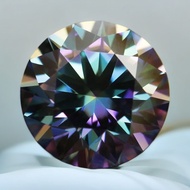 14mm round rainbow green synthetic moissanite, suitable for jewellery making! jewellery cleaner jewe