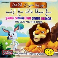 [ MTM ] Cerita Haiwan Teladan Sang Singa Dan Sang Arnab Bacaan Suku Kata Jawi,Bahasa Melayu& English