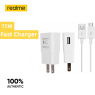 Realme Travel Wall Charger 15W Fast Charger for Realme C11 2020 2021 C12 C15 C25 C21Y C25Y C3 Narzo 20 30A 50 50i 50A Prime 5i 5 Pro 6 6i 6 7 8 9 Pro 7i 8 8i 10 Plus C30S C21 C33 Quick Charging Adapter with 4A Micro USB Cable / USB Typre C Cable