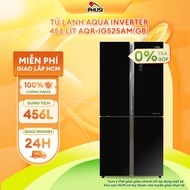 [Trả góp 0%] Tủ lạnh Aqua Inverter 456 lít Multi Door AQR-IG525AM GB - Chế độ thông minh tự điều chỉ