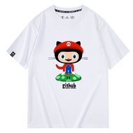 Github Github Google Programmer IT Unique Short-Sleeved T-Shirt Simple Fashionable Pure Cotton Code 