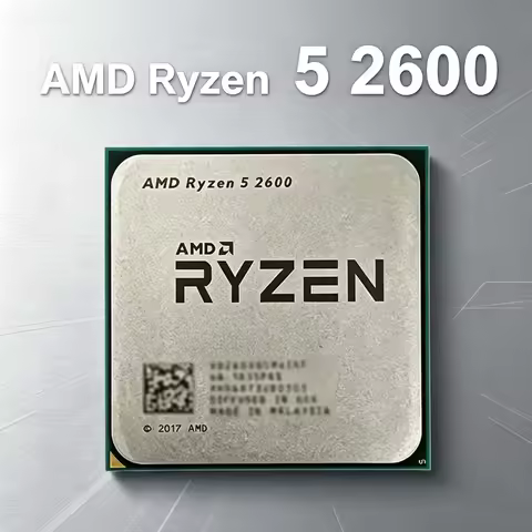 AMD Ryzen 5 2600 R5 2600 CPU Socket AM4 YD2600BBM6IAF Six-Core Twelve-Thread 3.4 GHz 65W Processor