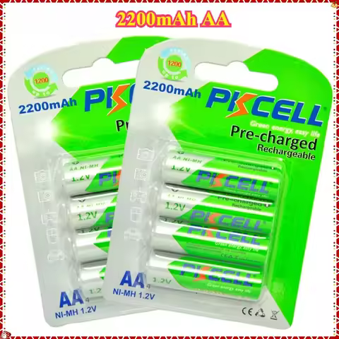 2200mAh AA Rechargeable Battery 1.2V NIMH 2A AA Pre-charged LSD Batteries and 2PC Battery Box for Cl