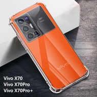 Case For Vivo X70 5G X70 Pro Plus X70 Pro+ Casing Transparent Soft Silicone Clear Phone Case Shockproof TPU Airbag Protective Back Cover For Vivo X70