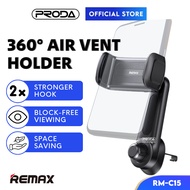 REMAX 360 Rotating Car Hand Phone Holder Air Vent Hook PRRMC15 Hp Fone Holder For Car Pemegang Telef